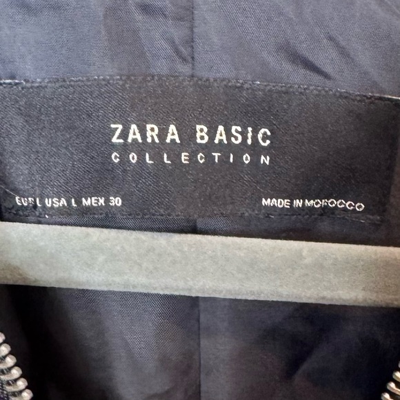 Zara Black and Red Bomber Jacket with Floral Design - Picture 2 of 8